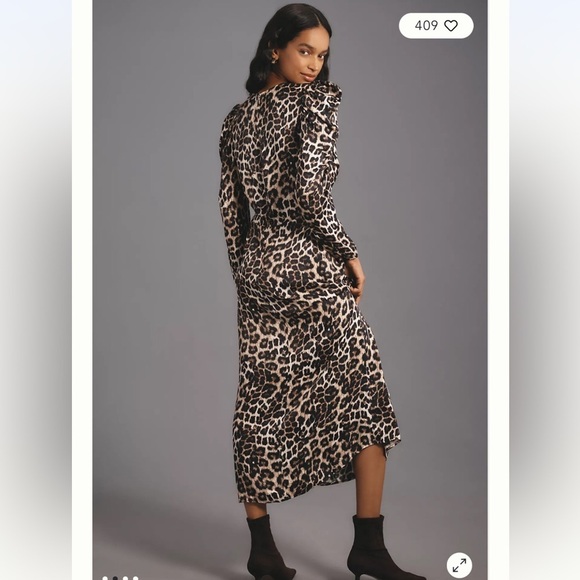 Farm Rio Leopard Midi Dress - Picture 2 of 9